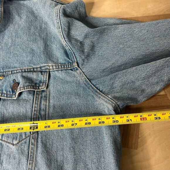 Vintage Levi Strauss Signature Denim Coat Jean Trucker Jacket Size 4XL Cotton - Picture 10 of 11